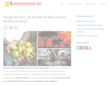 Tablet Screenshot of mangoafricano.net